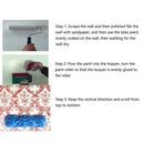 Pattern Brush Decorative Texture Roller with Embossed Plastic Handle with M