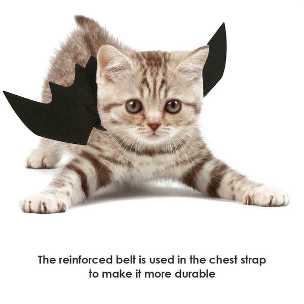 Pet Costumes Bat Wings Black Cool Fancy Dress Dog Cat Decoration Adjustable #gib