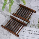 Natural Carbide Wood Soap Dish Wooden Soap Container Wood Soap Box Soap Hold Hn