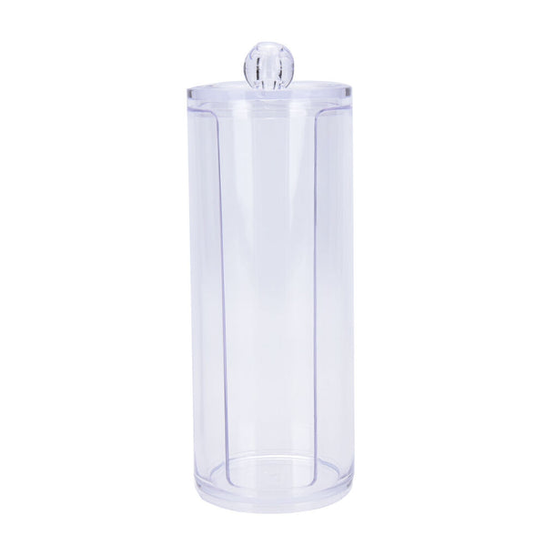 Cosmetic Makeup Case Clear Q-tip Storage Holder Cotton Pad Swab Box Organiz FT