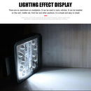 102W 4 inch LED Strobe Work Lamp Square Offroad Car Tractor Driving Fog Lamp