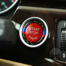 Engine Start Stop Button Replace Cover + Ring for BMW 320iÃ‚Â (Red Tircolor) A