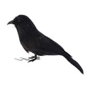 2x Black Feather Bird Artificial Simulation Birds Xmas Prop Home Yard Decor