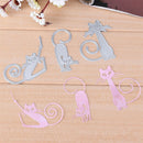 Cute Cat Design Metal Cutting Dies For DIY Scrapbooking Album Paper Cards HT FT