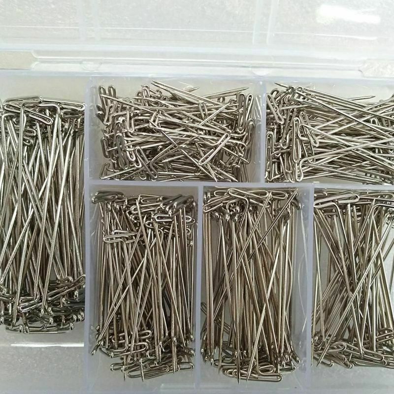450 Pieces Steel T-Pins Nickel Plated 1 Inch, 1-1/4 Inch, 1-1/2 Inch, 1-3/4 U1Z8