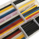 1X(360Pcs Cable Sleeve Heat Shrink Tubing 2:1 Polyolefin Shrinking Assorted