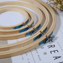 8 Inch Bamboo Hand Embroidery Hoop Round Cross Stitch Frame DIY Needlecraft