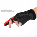 1 Pair Warm Fishing Gloves 3 Cut Fingers Cycling Hunting Glove Mitten Black.