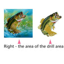 Animal Fish 5D DIY Diamond Painting Embroidery Kit Cross Stitch Art Decor
