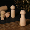 5Pcs Family Wood Crafts Unfinished Wood Diy Art Craft Painting Family Five