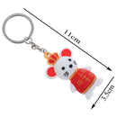Lucky mouse keychain Keyring Fashion Pendant keychain New Year Gifts for Kid@