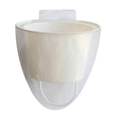 2 Pieces White Self-Watering Flower Pot Container, Hanging Planter with