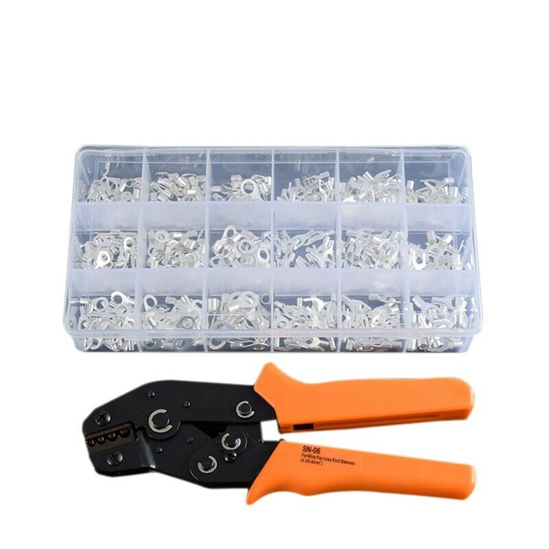 420PCS SN-06 Cold-Pressed Terminal Set Crimping Tool with Self-Lock Dupont  Q7F5