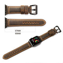 38Mm Leather Band Strap Bracelet for Watch Iwatch Series1/2/3/4 Brown