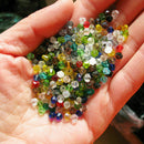 100pcs 6mm Bicone Faceted Acrylic Loose Spacer Beads Findings Nice Y6E6