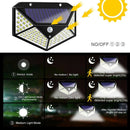 100 LED Solar Power Wall Light Intelligent Light-sensing Control 120 degree D6R5