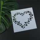 love heart layering stencils scrapbooking album masking painting template too 3c