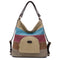 Large-Capacity Travel Lady Messenger Bag Solid Color Portable Handbag Multi F9B5