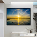 Diamond Painting Beach Sunrise 5D Full Round Rhinestone Picture DIY 40x30cm