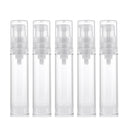 5pcs Empty Airless Pump Bottle 10ML Refillable Air Pump Bottles Travel Fine Mist