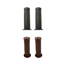 2 Pair Motorcycle Retro Left and Right Handle Bar Handlebar Grips Dark Grey &