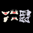 Love gesture Metal Cutting Dies Stencils for DIY Scrapbook Album Cards Making JR