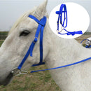 Durable Nylon Horse Bridle Headstall High Density Halter Blue Sas Described