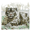 14CT Stamped Cross Stitch Kit Animal Tiger Embroidery (D553 Snow Tiger)