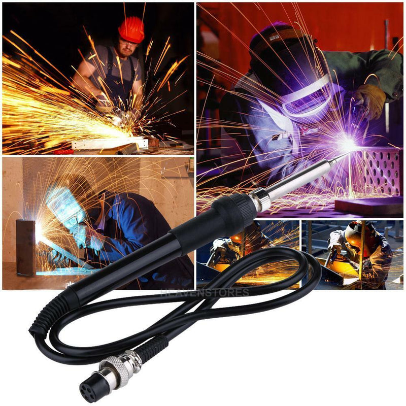 936 Electric Soldering Solder Iron Station 5pin Welding Hot Gun Tools 50W 24V