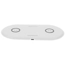 2 Pieces Universal Dual Wireless Charger 5W Ultra-Thin Qi Charging Pad Fast