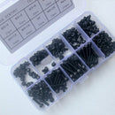 Screw & Nut Assortment Kit Flat Head Set M3 M4 M5 (280pcs) Socket Cap Hex Bolt