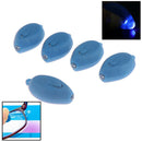 5pcs Mini UV Keychain LED Key Ring Flash Flashlight Torch Anti Blue Light Lam@