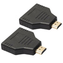 2x HDMI 1 In2 1080P Port Converter Male to 2 Female HDMI Out Splitter Cable