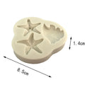 Seahorses /Shells/Tarfish Liquid Silicone Molds for Fondant Cake Decorating