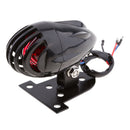 Motorcycle Grill LED Tail Light Brake Lamp for Bobber Chopper Black