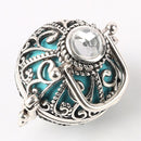 Diffuser Locket Pendant Aromatherapy Retro Essential Oil Perfume Mexico~Necklace