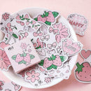Strawberry Flavor Bullet Journal Mini Box Decorative Label Washi Stickers D L6X1
