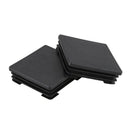 2 Pcs 70mm x 70mm Plastic Square Caps Tube Pipe Inserts End Blanking S2C7