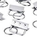 40 Piece Key Ring Hardware Keychain Bracelet Hardware with Lanyard Key Ring