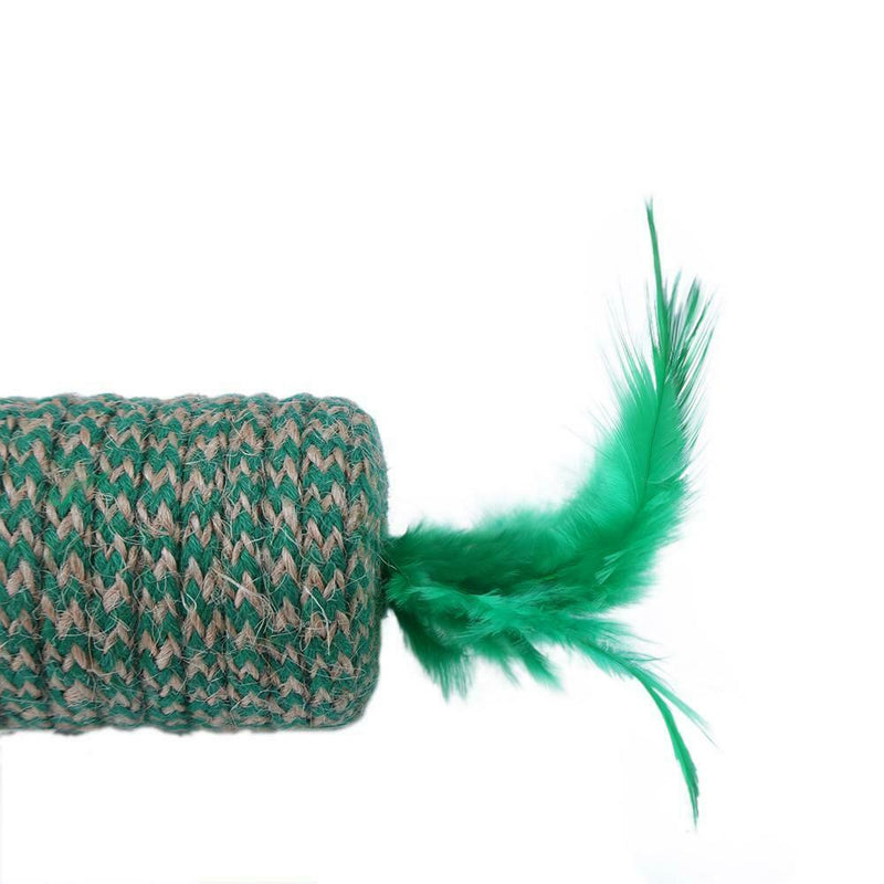 5pcs Candy Shape Feather Ball Cat Toys Creative Sisal Interactive Pets Toys