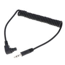 Black Flash Cable Cord, Remote Shutter Release Cable, 100cm/39.37inch Length