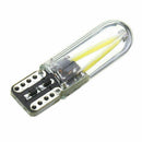 10x T10 194 168 W5W COB LED CANBUS Glass License Plate Light Bulb 12V-24V White