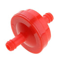 Red Motorcycle Inline Petrol Fuel Filter for Pit Dirt Bike - 6mm 1/4"