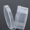 5pcs Round Clear Plastic Storage Box Collection Container Case Part Box    JR