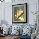30x30cm Diamond Painting Yellow Feather Parrot Full Round Drill Embroidery