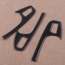 fit for Audi A4 A5 Q5 S4 Real Carbon Fiber Door Window Switch Button Trim 4PCS