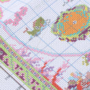 14CT 51x42cm Old World Map Stamped Cross Stitch Embroidery Kits Home Decor