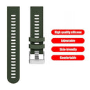Silicone Wristband Replacement Strap for Garmin Accessories (Army Green) A