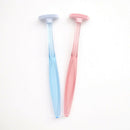 1xplastic tongue tounge cleaner scraper dental care oral hygiene mouth Bj