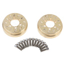 2Pcs Brass Internal Wheel Weights for 1/10 RC 1.9inch/2.2inch Beadlock Wheel
